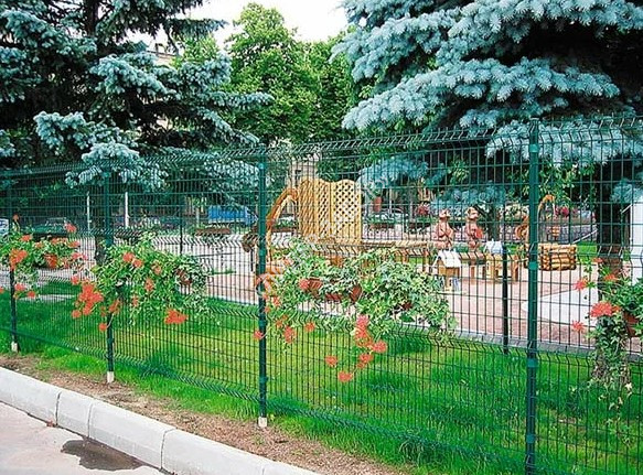 Купить Ограждение парка металлическое из зд сетки